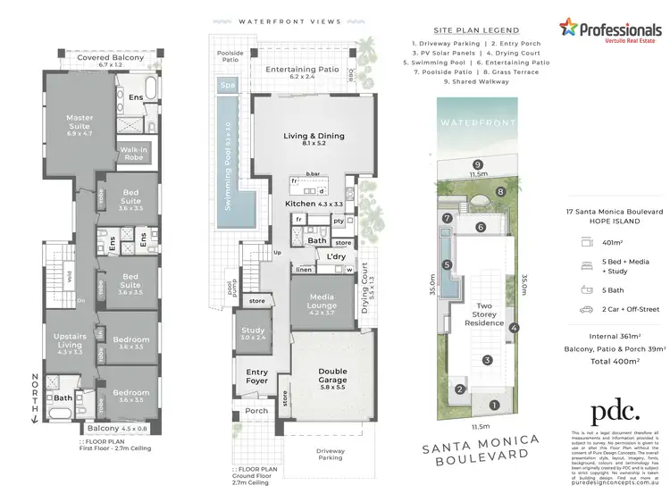 Floorplan of Homely house listing, 17 Santa Monica Boulevard, Hope Island QLD 4212