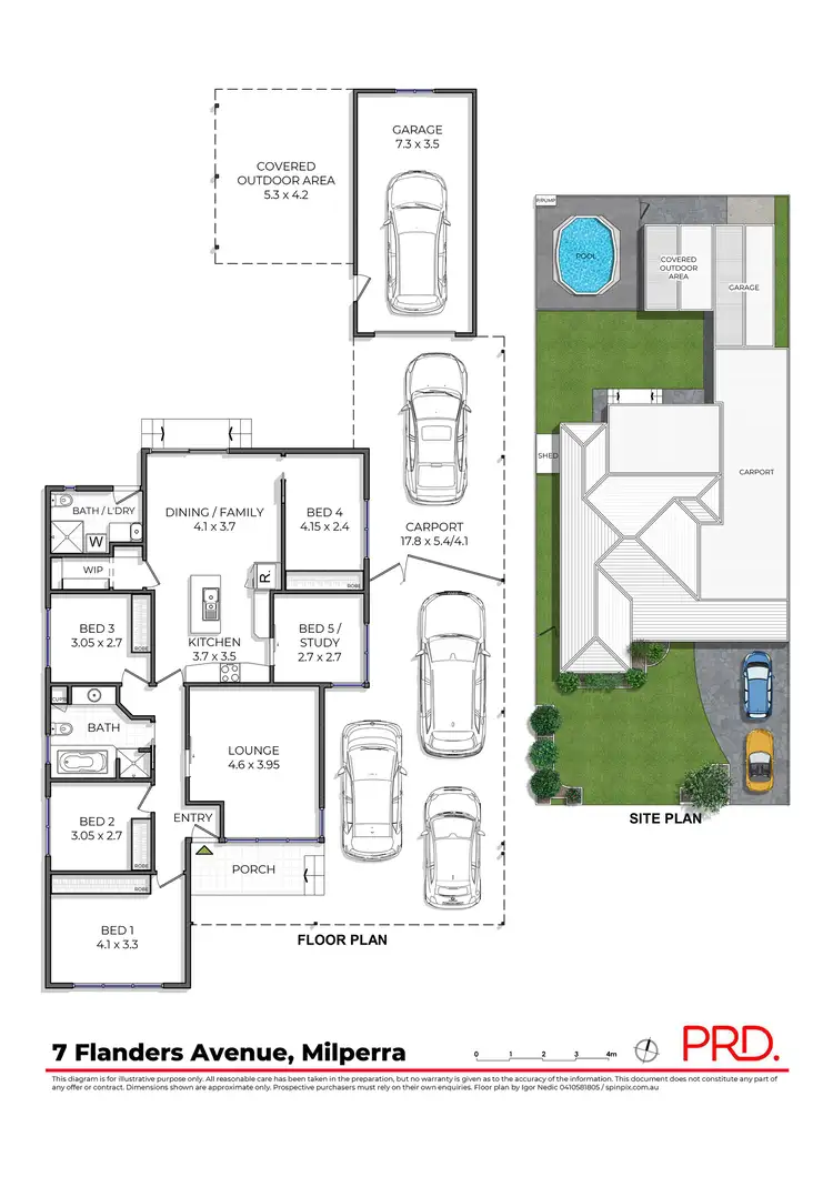 Floorplan of Homely house listing, 7 Flanders Avenue, Milperra NSW 2214