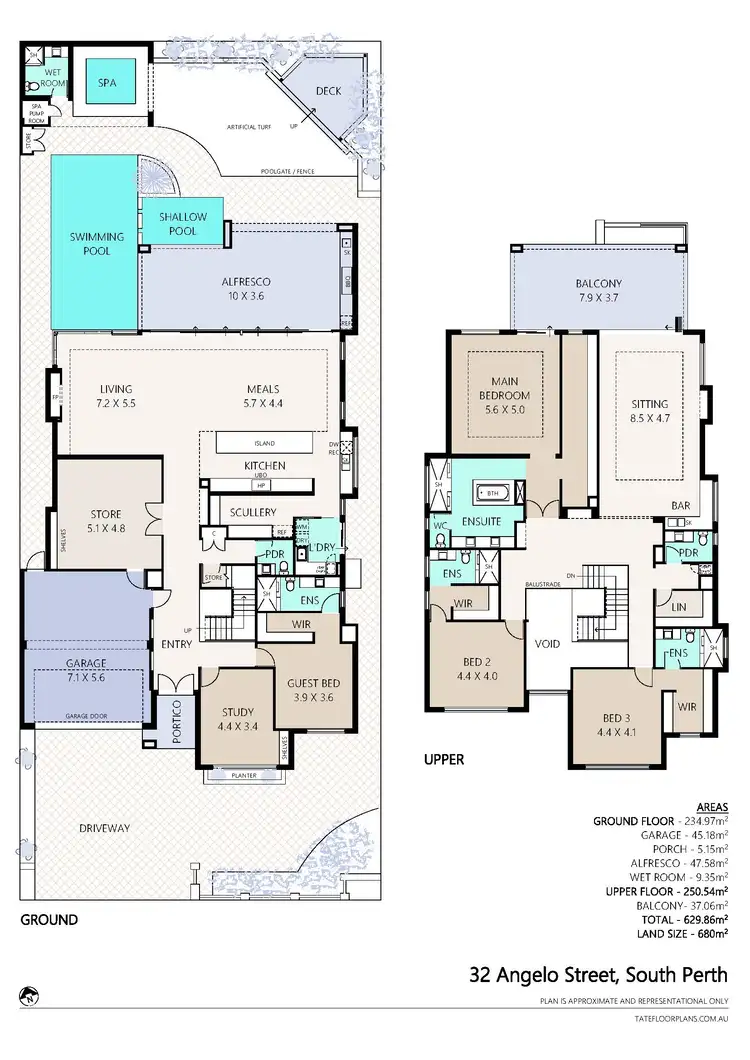 Floorplan of Homely house listing, 32 Angelo Street, South Perth WA 6151