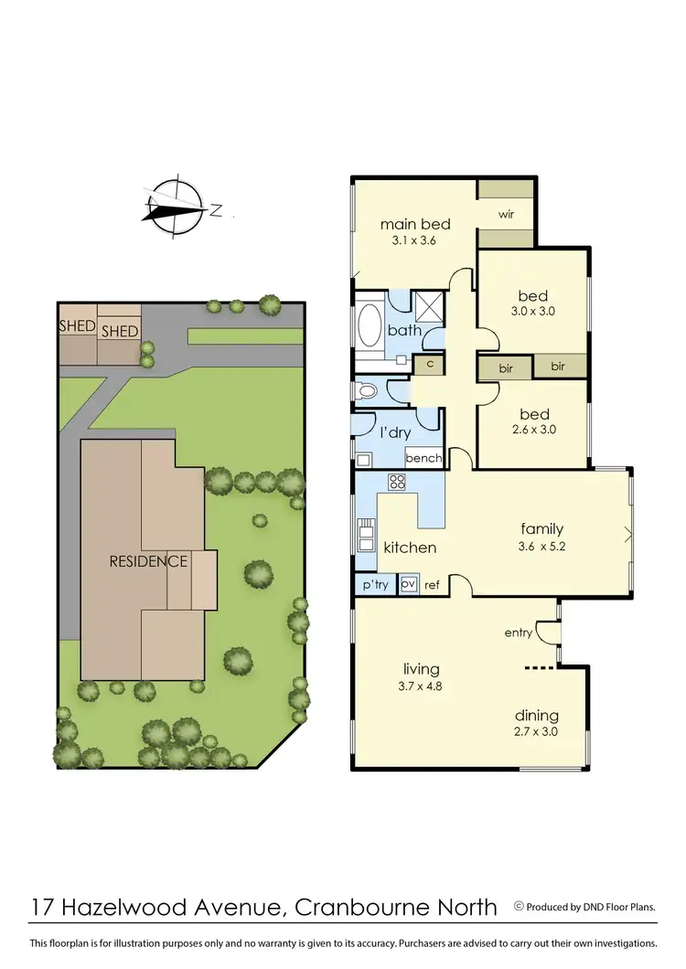 Floorplan of Homely house listing, 17 Hazelwood Avenue, Cranbourne North VIC 3977