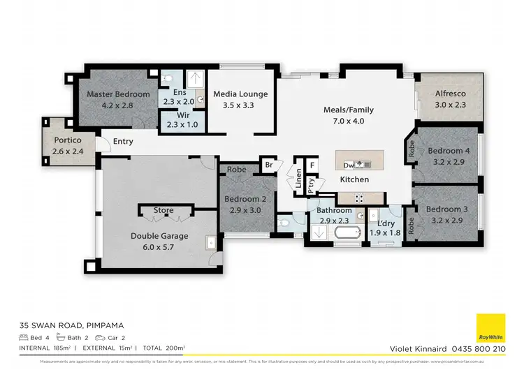 Floorplan of Homely house listing, 35 Swan Road, Pimpama QLD 4209