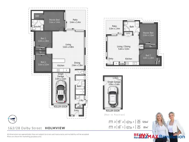 Floorplan of Homely semi-detached listing, Unit 1 & Unit 2/28 Dalby Street, Holmview QLD 4207