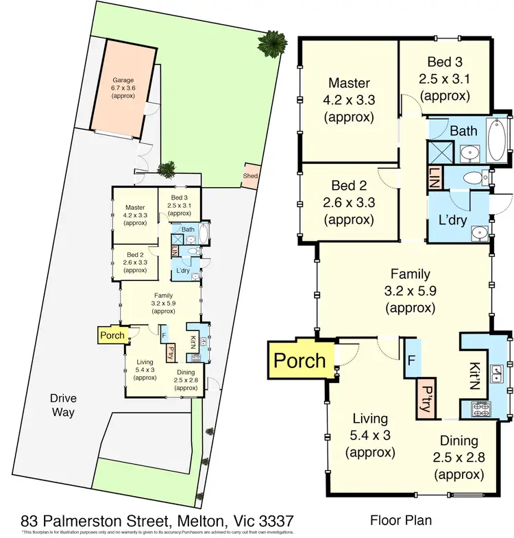 Floorplan of Homely house listing, 83 Palmerston Street, Melton VIC 3337