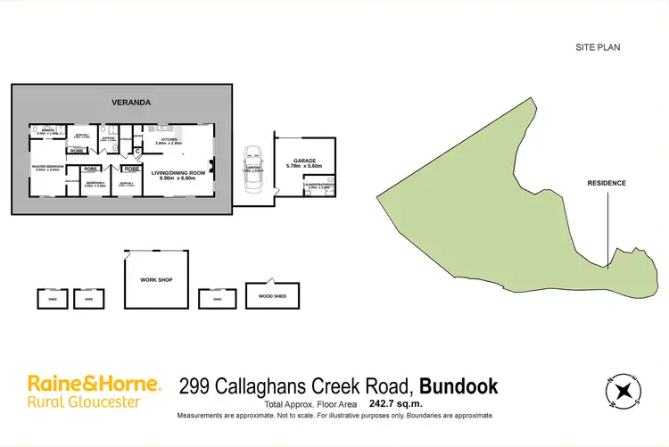 Floorplan of Homely rural property listing, 229 Callaghans Creek Road Bundook via, Gloucester NSW 2422