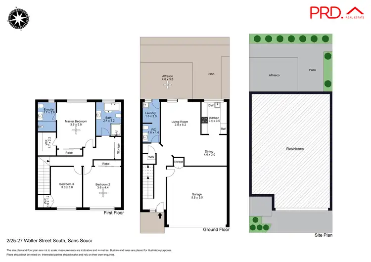 Floorplan of Homely townhouse listing, 2/25-27 Walter Street, Sans Souci NSW 2219