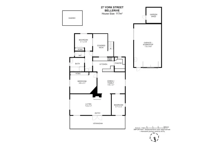 Floorplan of Homely house listing, 27 York Street, Bellerive TAS 7018