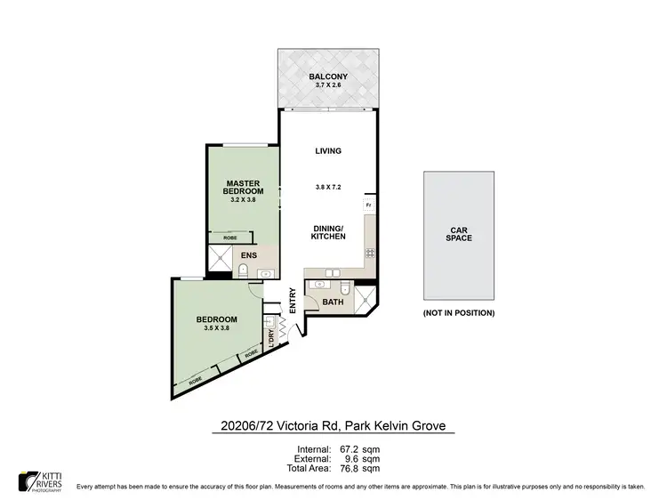 Floorplan of Homely unit listing, 20206/72 Victoria Park Road, Kelvin Grove QLD 4059