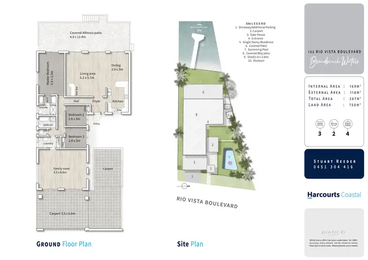 Floorplan of Homely house listing, 133 Rio Vista Boulevard, Broadbeach Waters QLD 4218
