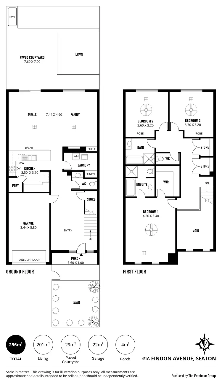 Floorplan of Homely townhouse listing, 4/1A Findon Avenue, Seaton SA 5023