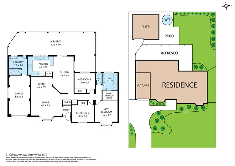 Floorplan of Homely house listing, 21 Calloway Place, Manly West QLD 4179