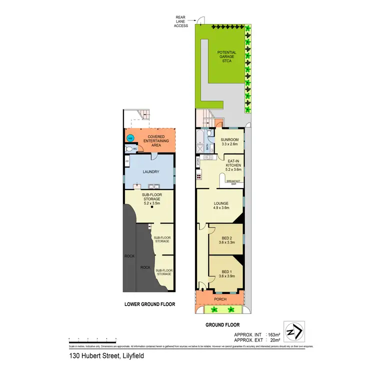 Floorplan of Homely house listing, 130 Hubert Street, Lilyfield NSW 2040