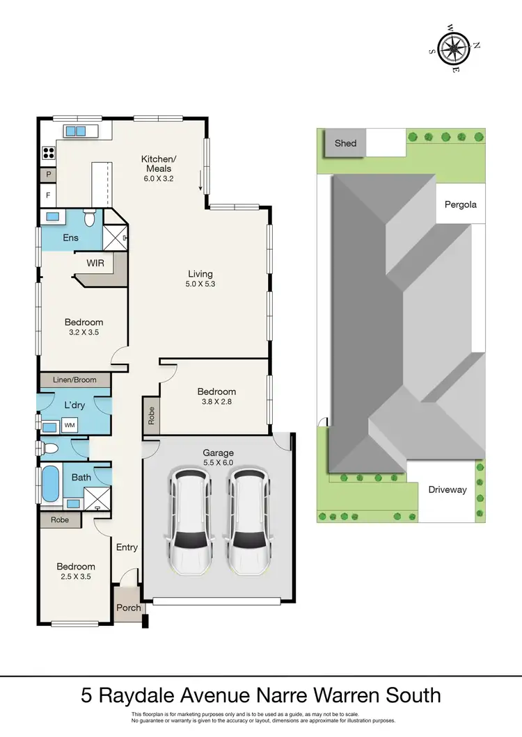 Floorplan of Homely house listing, 5 Raydale Avenue, Narre Warren South VIC 3805