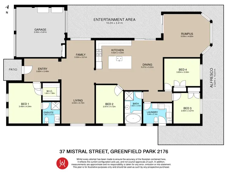 Floorplan of Homely house listing, 37 Mistral Street, Greenfield Park NSW 2176