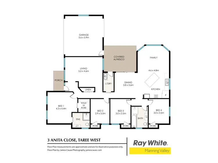 Floorplan of Homely house listing, 3 Anita Close, Taree NSW 2430