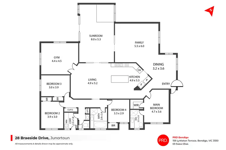 Floorplan of Homely house listing, 28 Braeside Drive, Junortoun VIC 3551