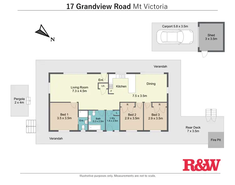 Floorplan of Homely house listing, 17 Grand View Road, Mount Victoria NSW 2786