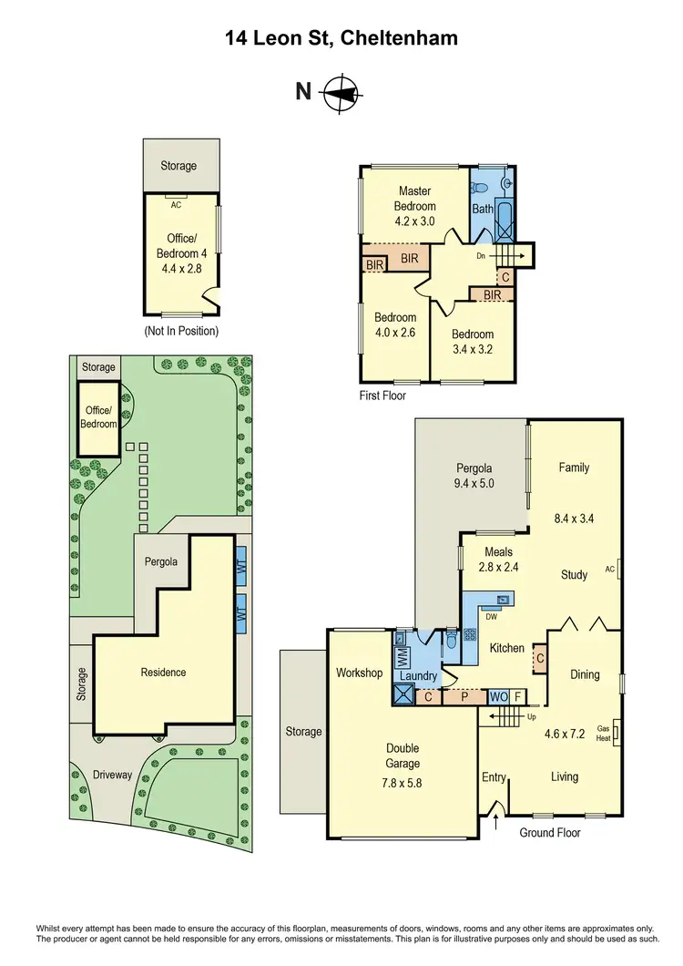 Floorplan of Homely house listing, 14 Leon Street, Cheltenham VIC 3192