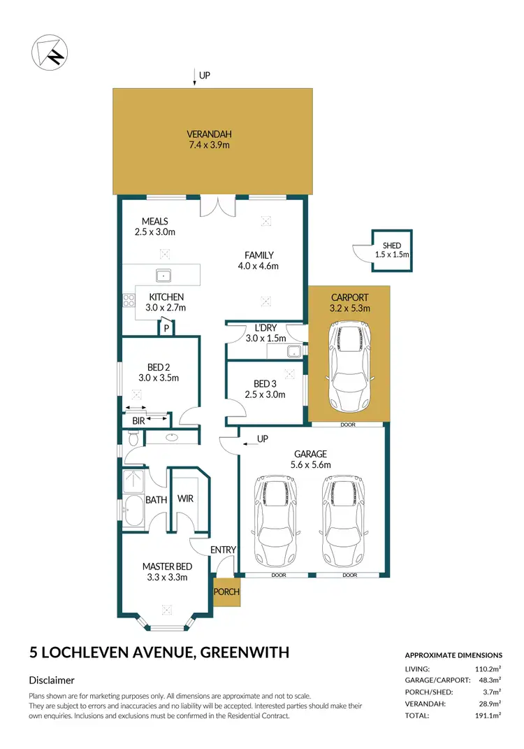Floorplan of Homely house listing, 5 Lochleven Avenue, Greenwith SA 5125