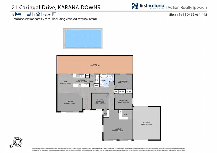 Floorplan of Homely house listing, 21 Caringal Drive, Karana Downs QLD 4306
