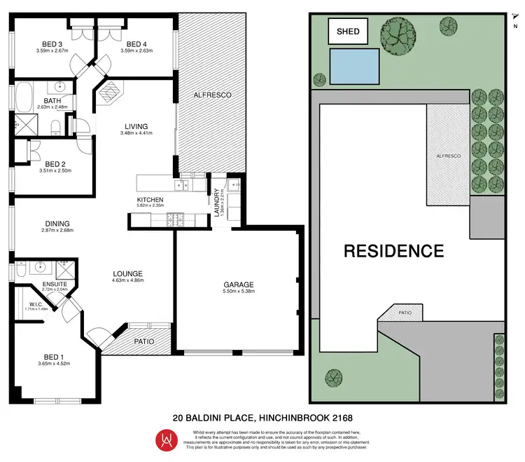 Floorplan of Homely house listing, 20 Baldini Place, Hinchinbrook NSW 2168