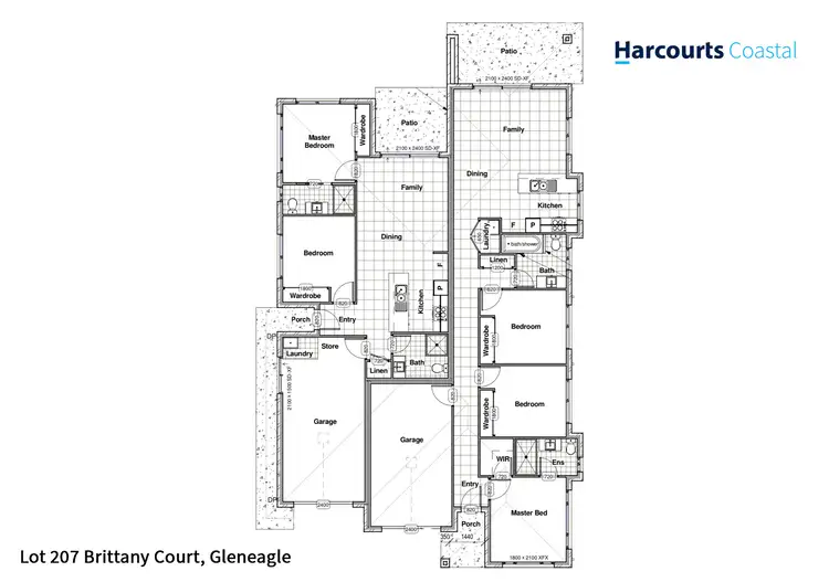 Floorplan of Homely semi-detached listing, 15 Brittany Court, Gleneagle QLD 4285