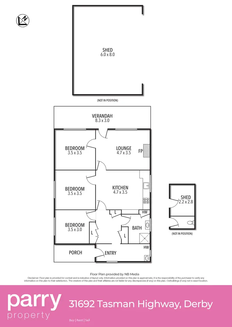 Floorplan of Homely house listing, 31692 Tasman Highway, Derby TAS 7264
