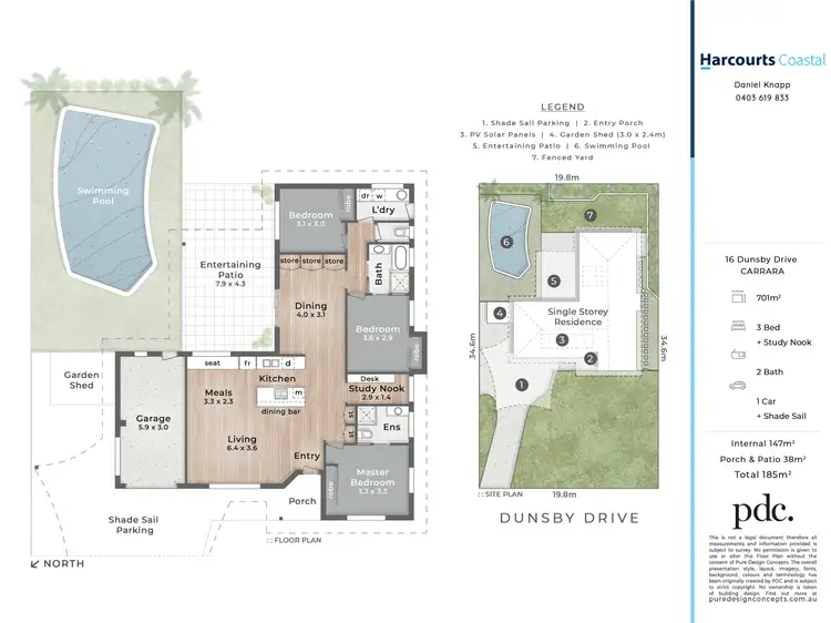 Floorplan of Homely house listing, 16 Dunsby Drive, Carrara QLD 4211