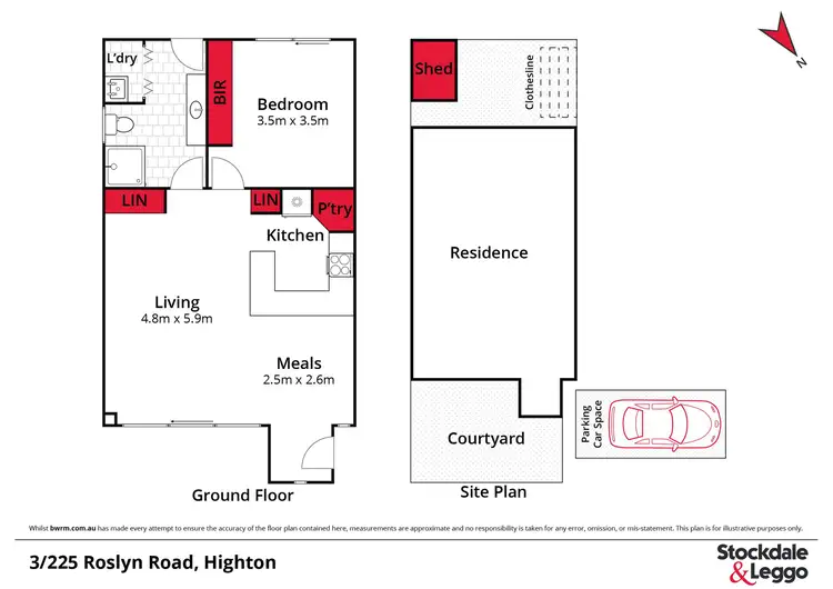 Floorplan of Homely unit listing, 3/225 Roslyn Road, Highton VIC 3216