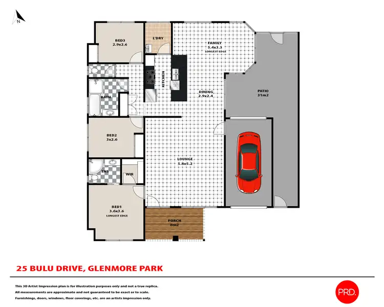 Floorplan of Homely house listing, 25 Bulu Drive, Glenmore Park NSW 2745