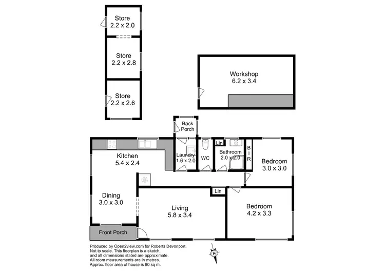 Floorplan of Homely house listing, 127 Madden Street, Devonport TAS 7310
