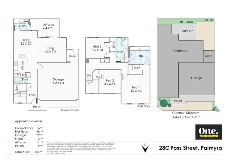 Floorplan of Homely townhouse listing, 28C Foss Street, Palmyra WA 6157