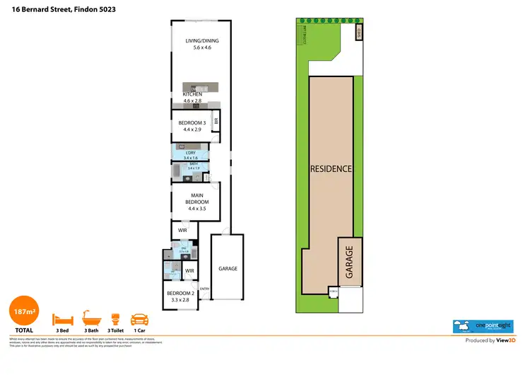 Floorplan of Homely house listing, 16A BERNARD STREET, Findon SA 5023