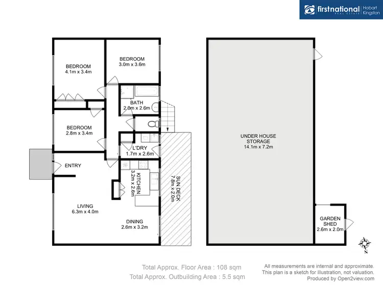 Floorplan of Homely house listing, 6 Fairview Drive, Kingston TAS 7050