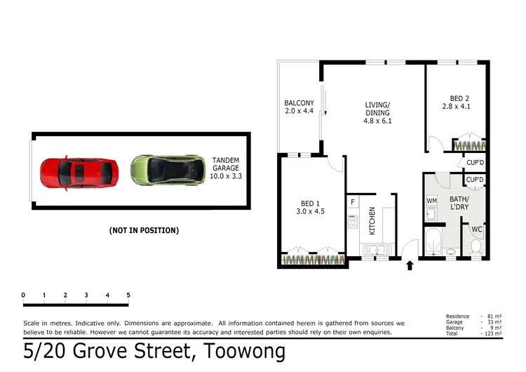 Floorplan of Homely unit listing, 5/20 Grove Street, Toowong QLD 4066