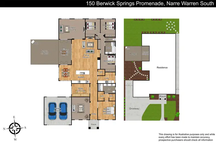 Floorplan of Homely house listing, 150 Berwick Springs Promenade, Narre Warren South VIC 3805