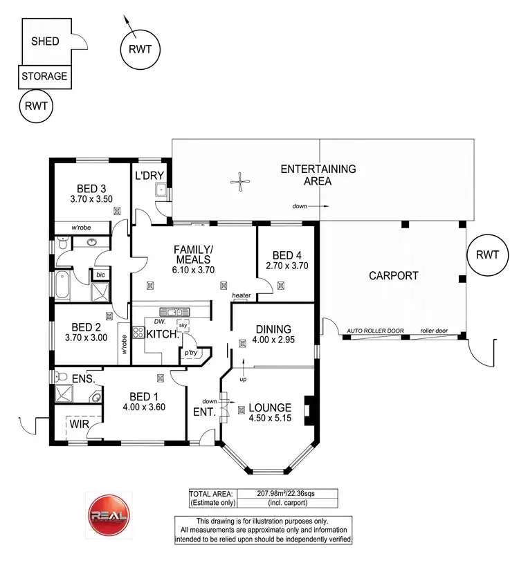 Floorplan of Homely house listing, 47 Horndale Drive, Happy Valley SA 5159