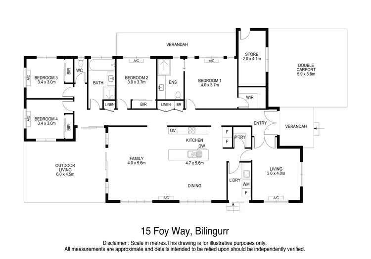 Floorplan of Homely house listing, 15 Foy Way, Bilingurr WA 6725