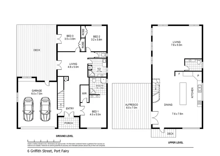 Floorplan of Homely house listing, 6 Griffiths Street, Port Fairy VIC 3284