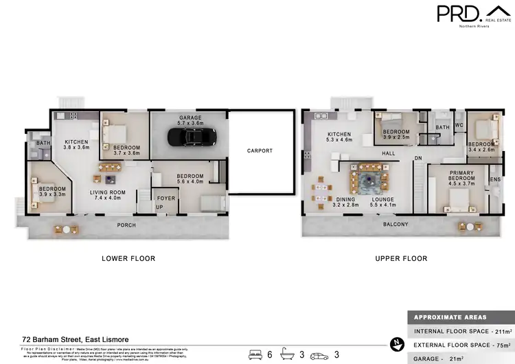 Floorplan of Homely house listing, 72 Barham Street, East Lismore NSW 2480