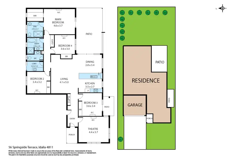 Floorplan of Homely house listing, 56 Springside Terrace, Idalia QLD 4811