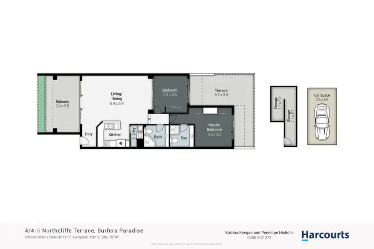 Floorplan of Homely apartment listing, 4/4-6 Northcliffe Terrace, Surfers Paradise QLD 4217