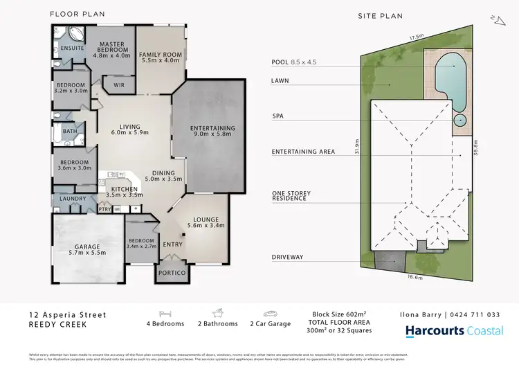 Floorplan of Homely house listing, 12 Asperia Street, Reedy Creek QLD 4227