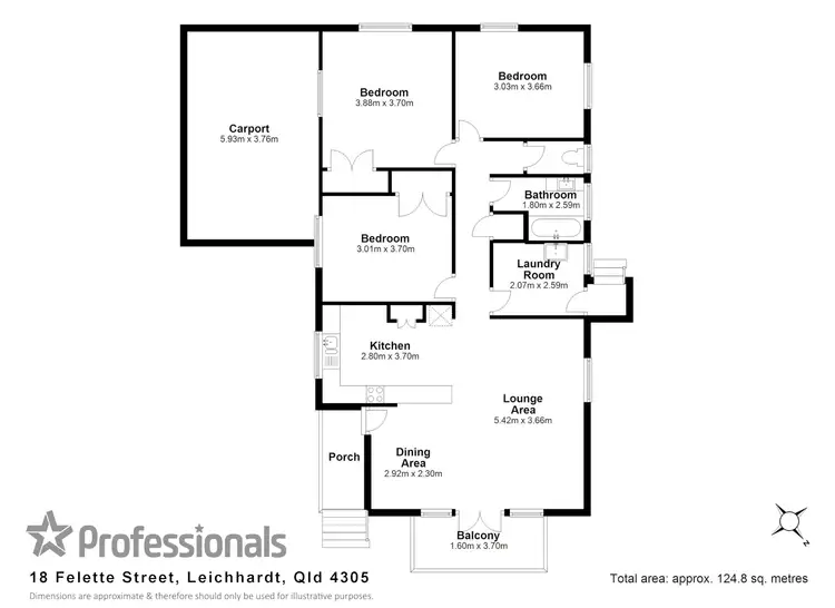 Floorplan of Homely house listing, 18 Felette Street, Leichhardt QLD 4305