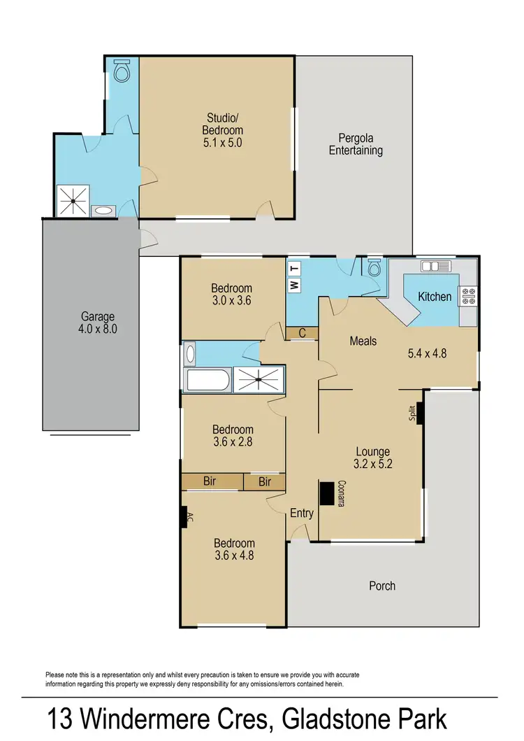 Floorplan of Homely house listing, 13 Windermere Crescent, Gladstone Park VIC 3043