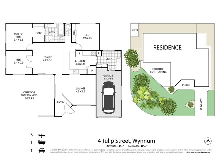 Floorplan of Homely house listing, 4 Tulip Street, Wynnum QLD 4178