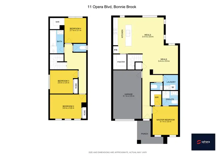 Floorplan of Homely house listing, 11 Opera Boulevard, Bonnie Brook VIC 3335