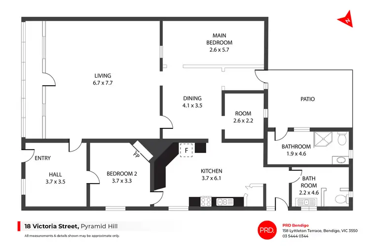 Floorplan of Homely house listing, 18 Victoria Street, Pyramid Hill VIC 3575