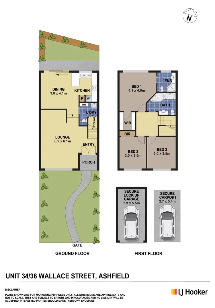 Floorplan of Homely townhouse listing, 34/38 Wallace Street, Ashfield NSW 2131