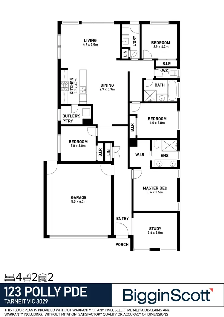 Floorplan of Homely house listing, 123 Polly Parade, Tarneit VIC 3029
