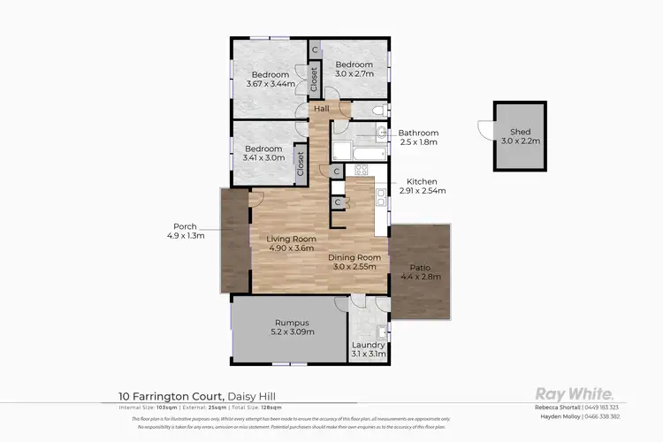 Floorplan of Homely house listing, 10 Farrington Court, Daisy Hill QLD 4127
